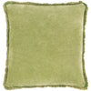 Washed Cotton Velvet WCV-004 Pillow in Lime by Surya