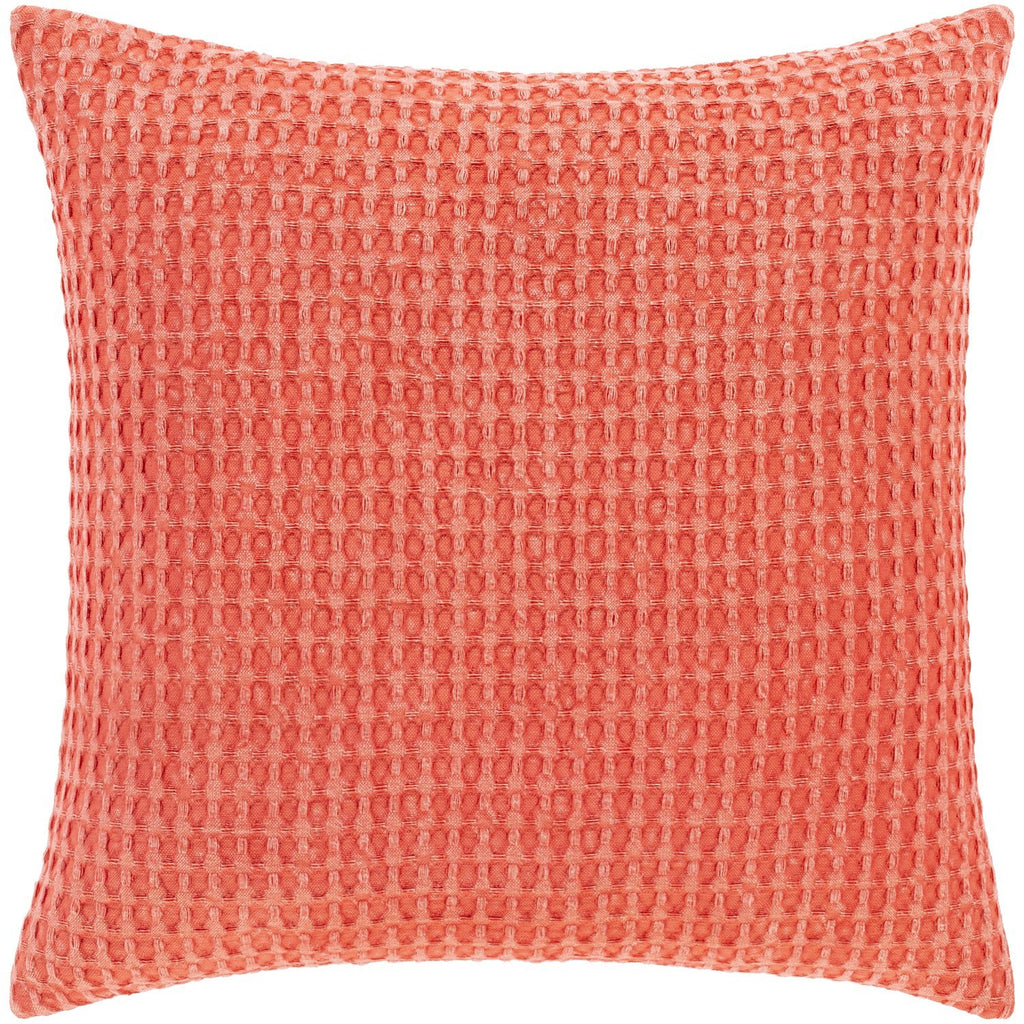 Waffle WFL-003 Woven Pillow in Bright Orange by Surya