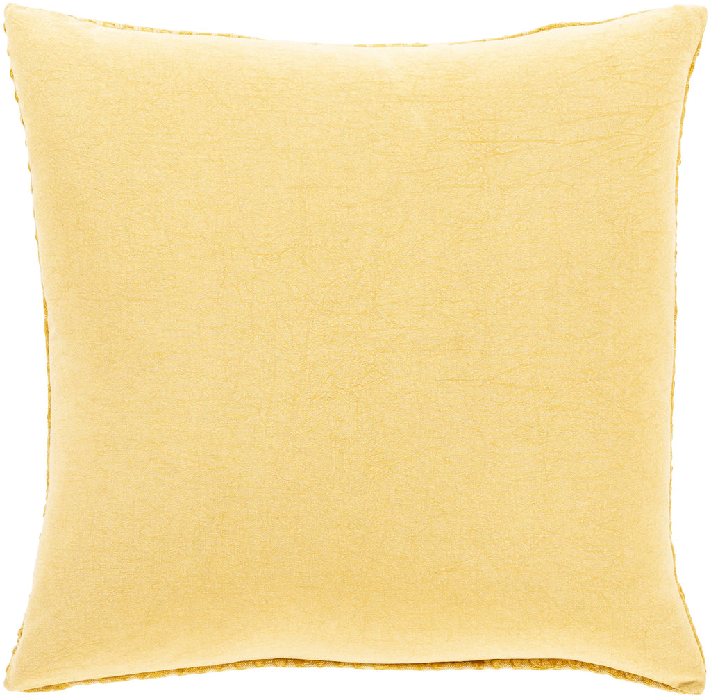 Waffle WFL-005 Woven Pillow in Bright Yellow by Surya
