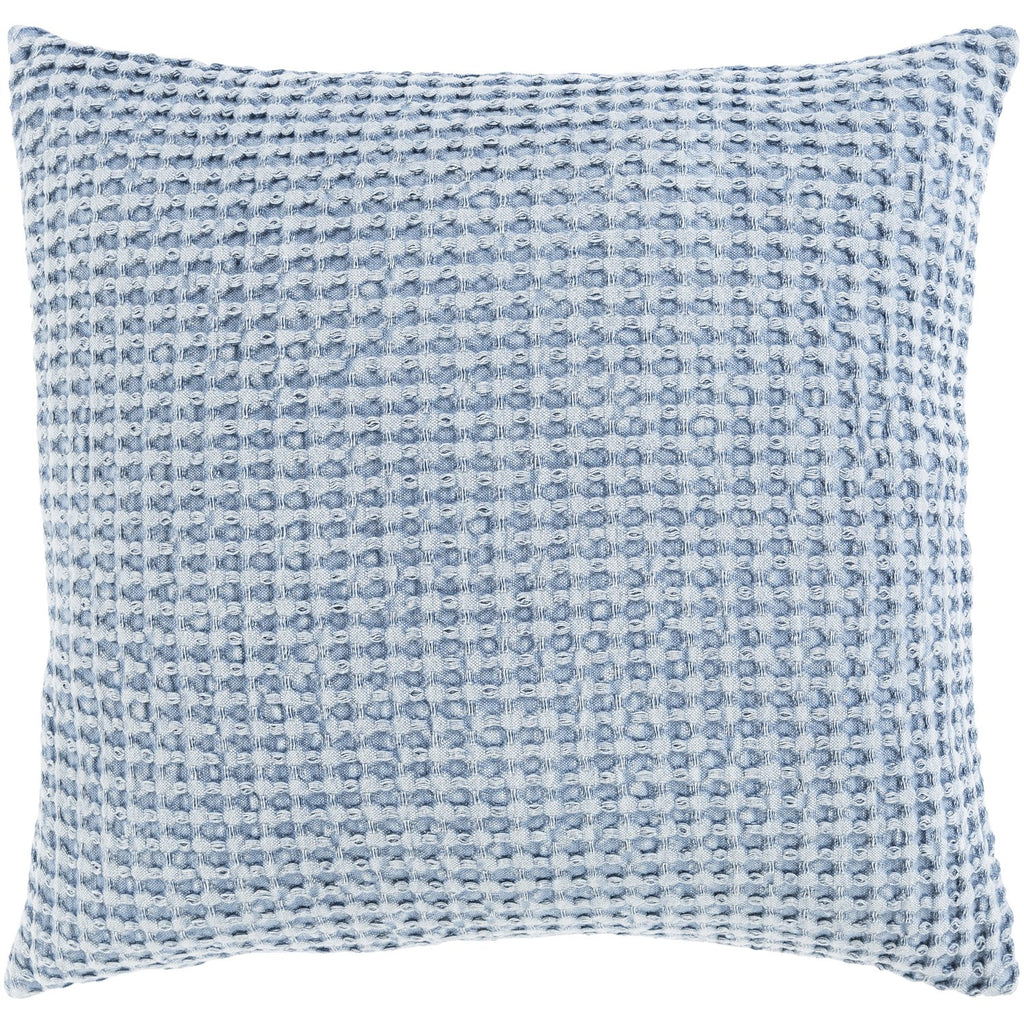 Waffle WFL-008 Woven Pillow in Denim by Surya