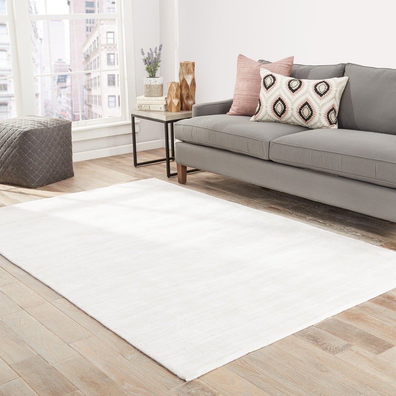 yasmin solid rug in lily white design by jaipur 6