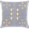 Zakaria ZKA-004 Hand Woven Pillow in Blue & Saffron by Surya