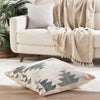 Kayenta Geometric Cream/ Gray Floor Pillow