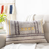Zoya ZYA-002 Hand Woven Lumbar Pillow in Cream by Surya