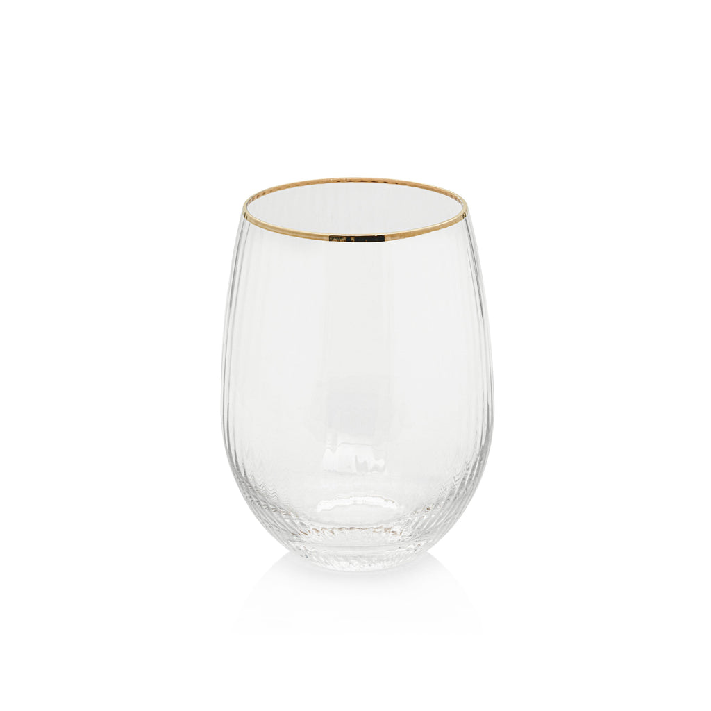 optic stemless all purpose glasses set of 6 by zodax ch 6553 1