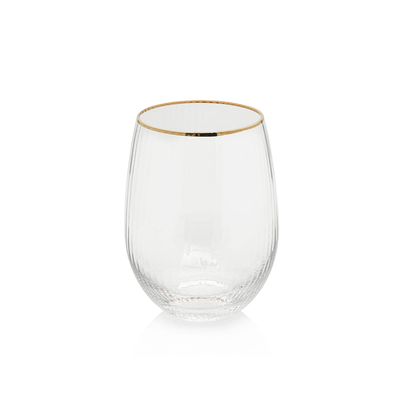 optic stemless all purpose glasses set of 6 by zodax ch 6553 1