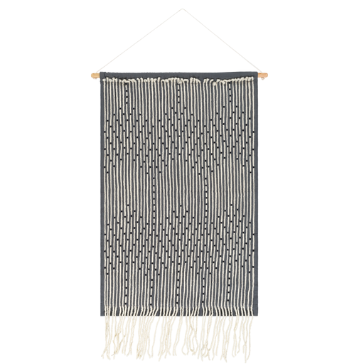 Amare Woven Wall Hanging in Grey