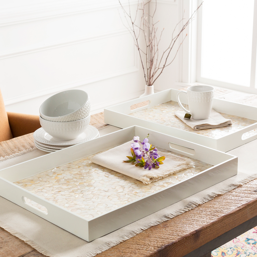 Alessandra Decorative Tray Set in Various Colors