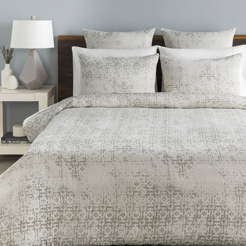 Abstraction Bedding in Light Grey