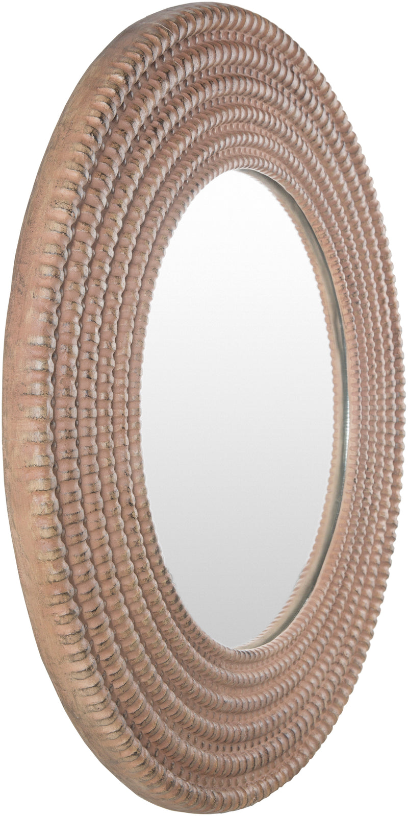 Aishwarya ASY-001 Round Mirror in Brown by Surya