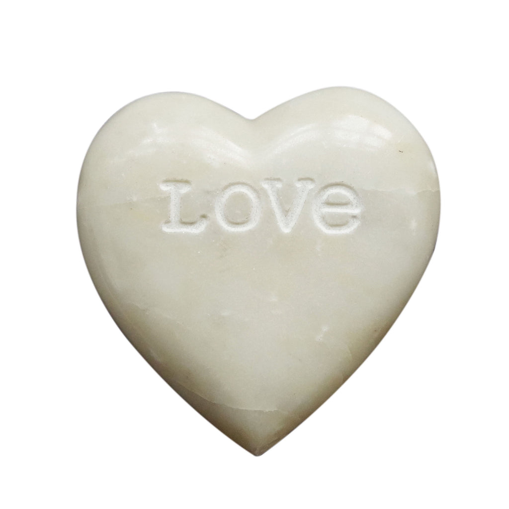 love engraved soapstone heart decoration 1