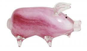 glass deco pig by ladron dk 1