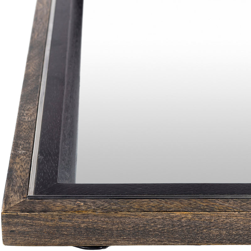 Hanover Wood Gray Mirror 2'2"H x 1'8"W