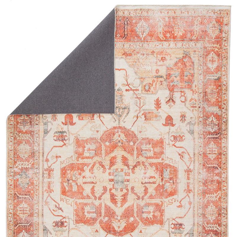boh01 rhoda medallion orange ivory area rug design by jaipur 3