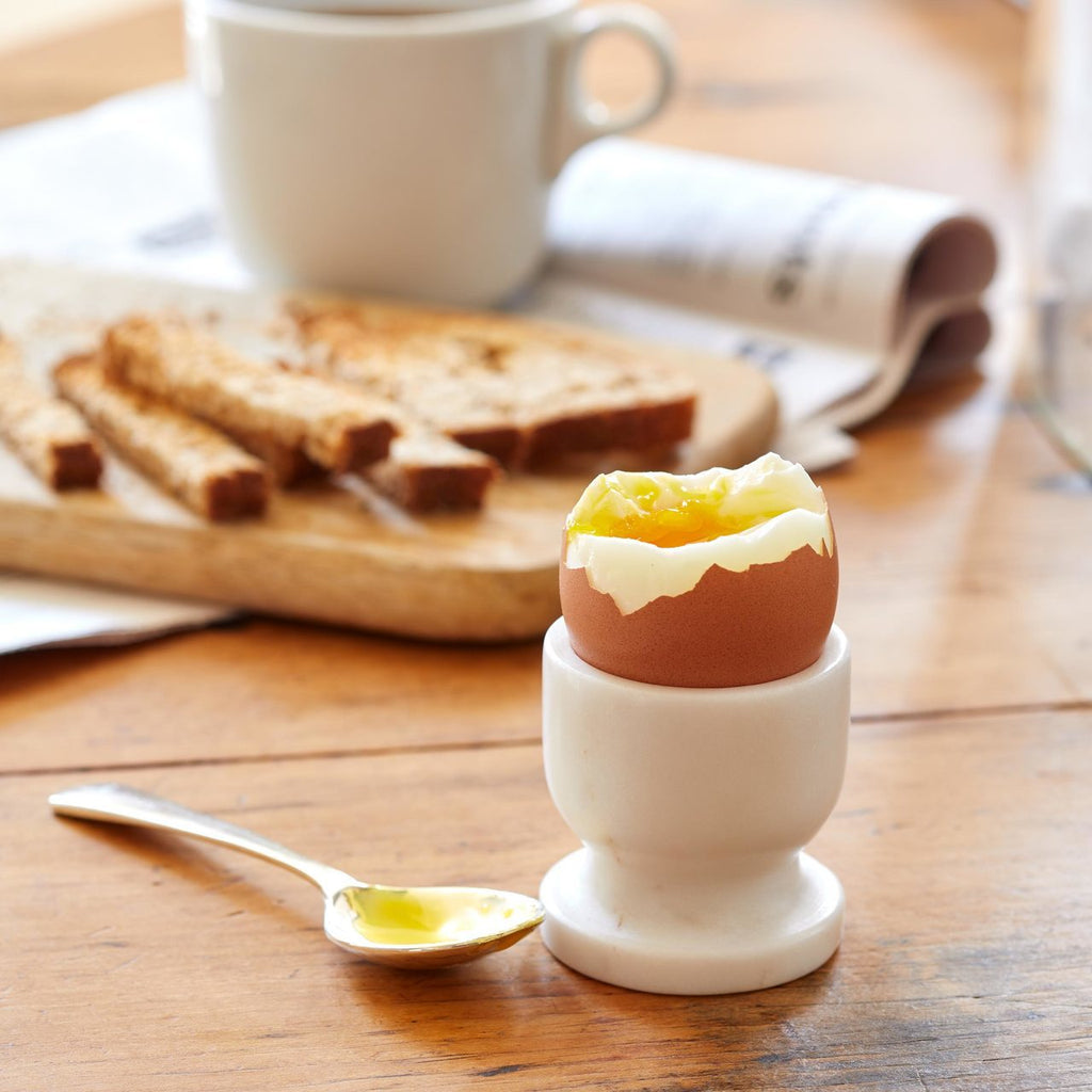 Egg Cup in White Marble