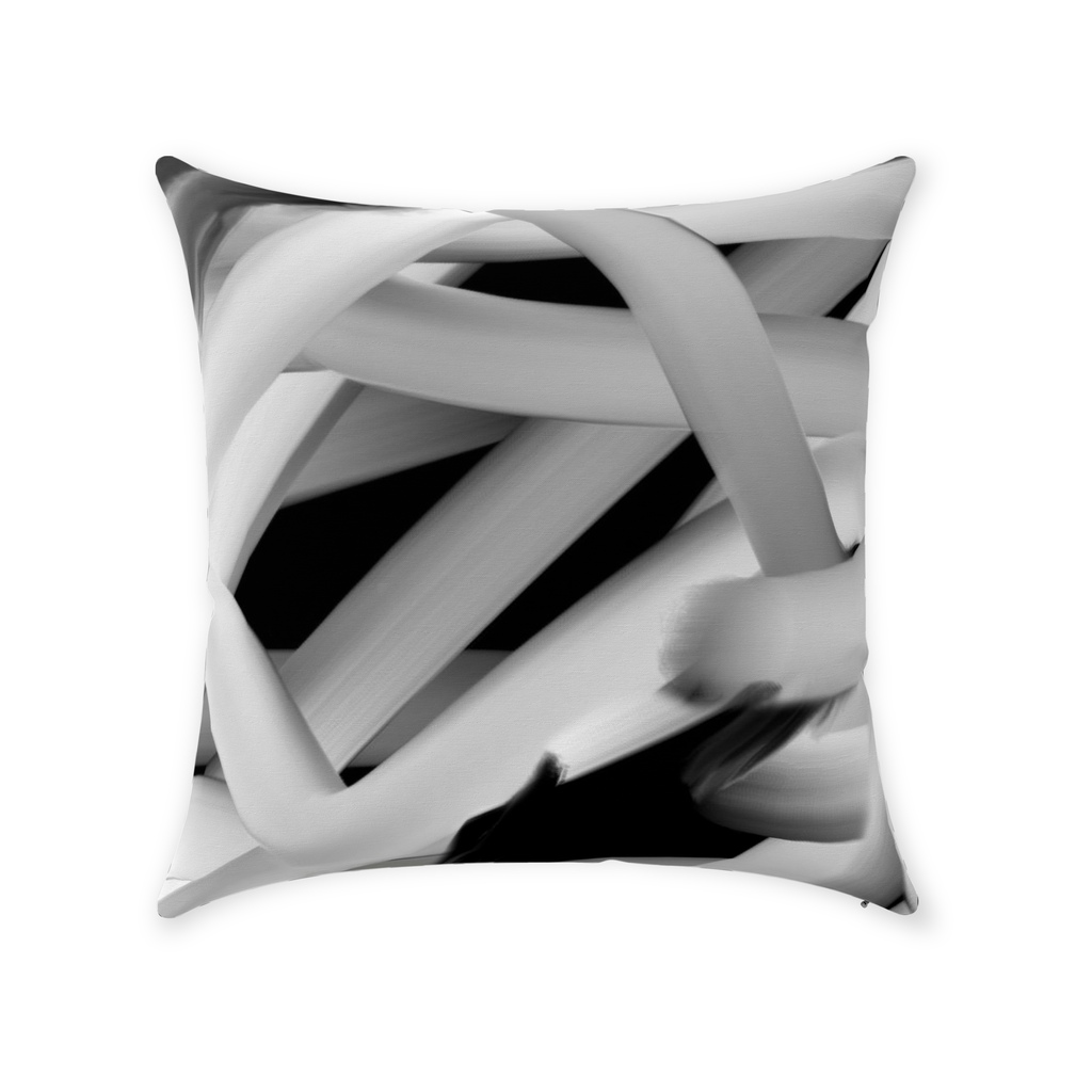 Black and White Throw Pillow