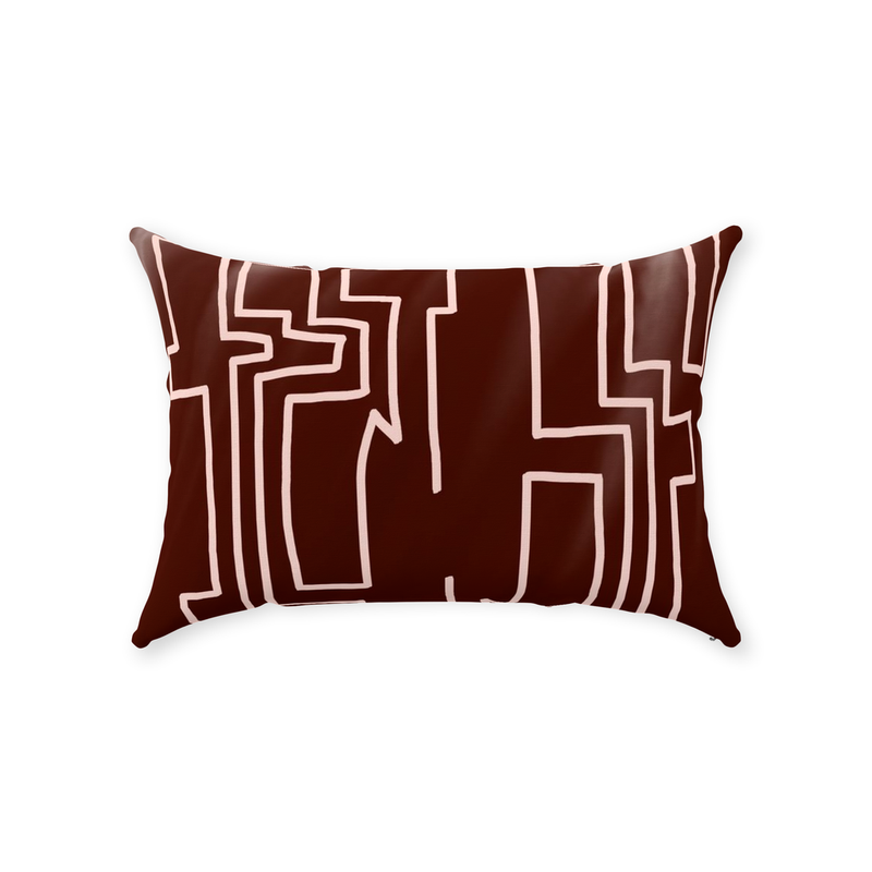 glyph throw pillow 3