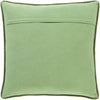 Quilted Cotton Velvet Pillow in Grass Green