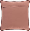 Quilted Cotton Velvet Pillow in Burgundy