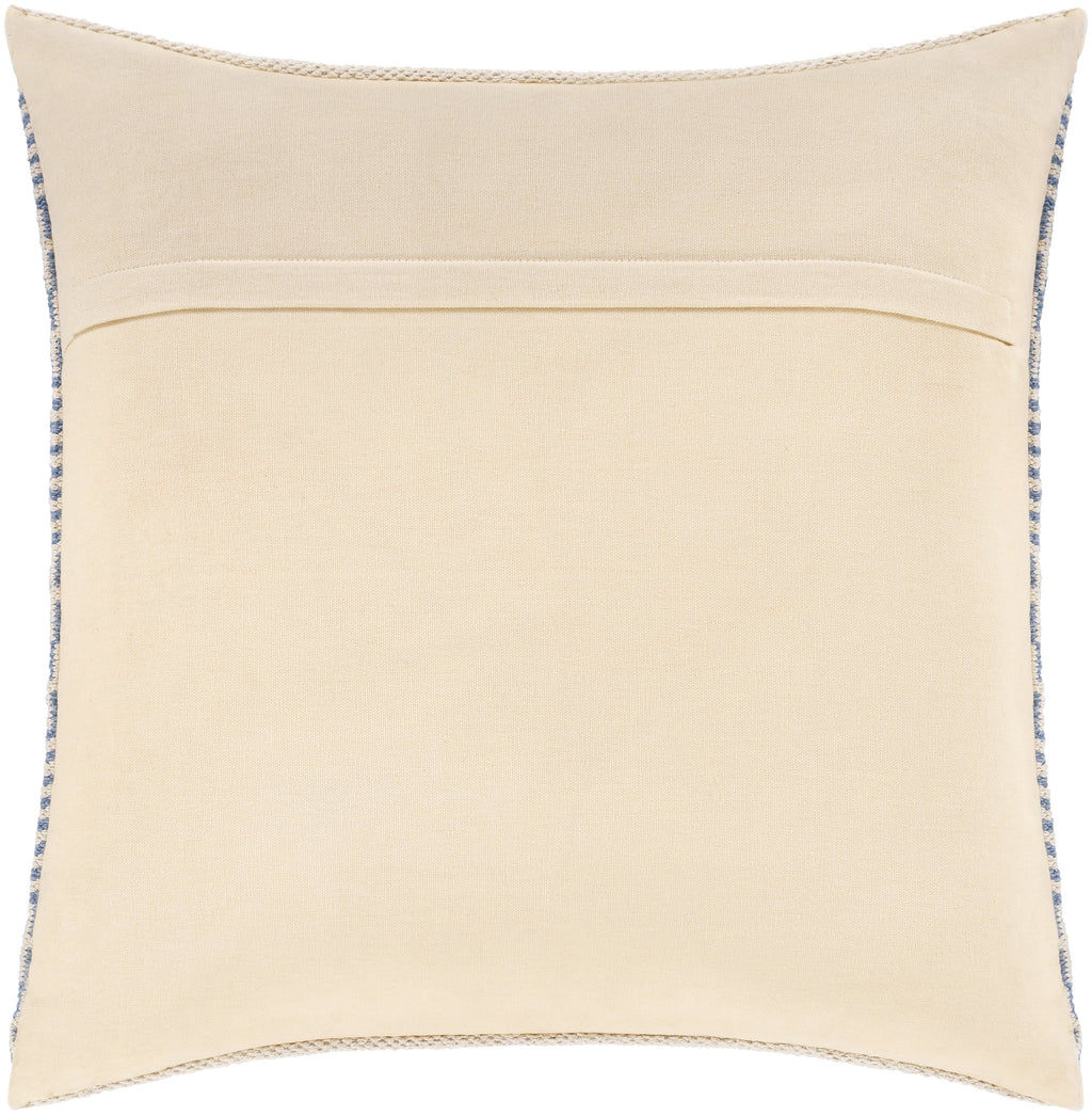 Ryder RDE-002 Woven Pillow in Bright Blue & Ivory