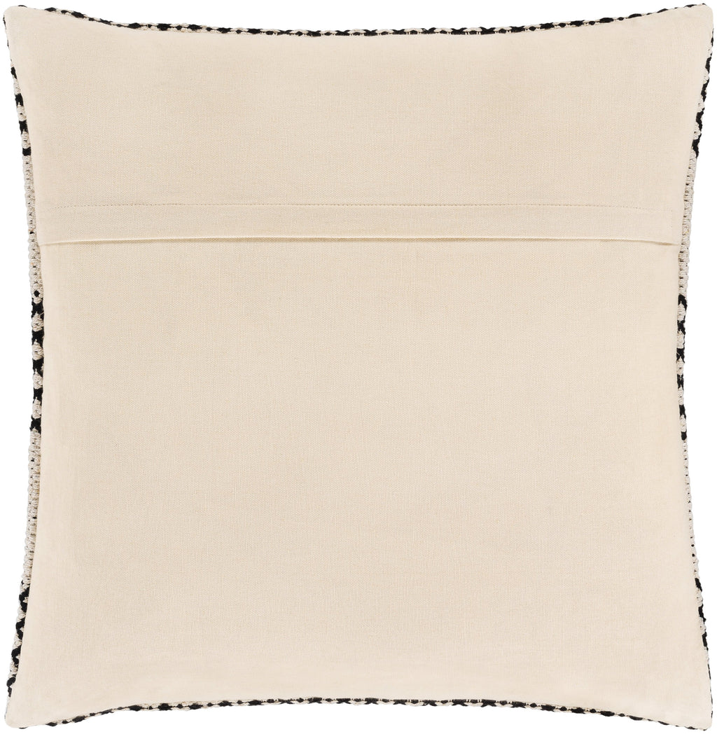 Ryder RDE-003 Woven Pillow in Ivory & Black