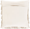 Ruffle RLE-001 Woven Pillow in Ivory