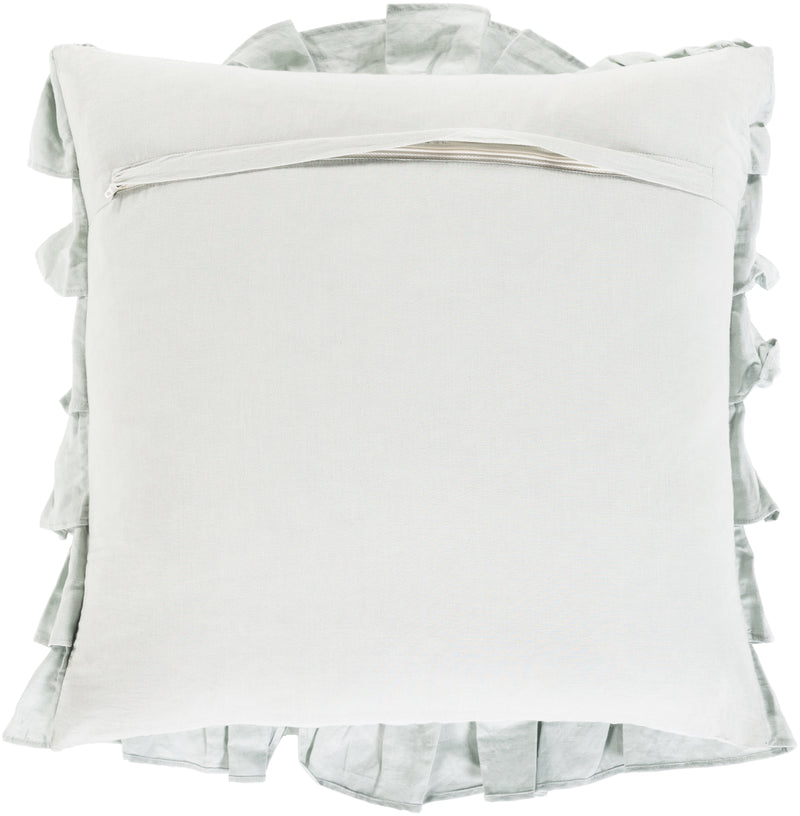 Ruffle RLE-005 Woven Pillow in Ice Blue