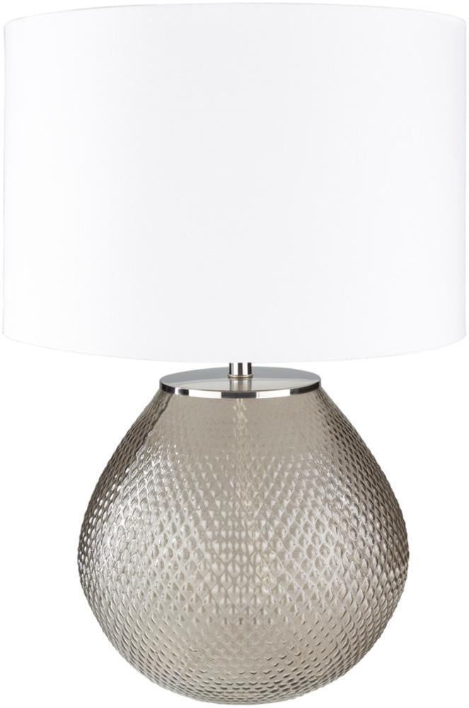 Arlo Table Lamp in Medium Gray & White