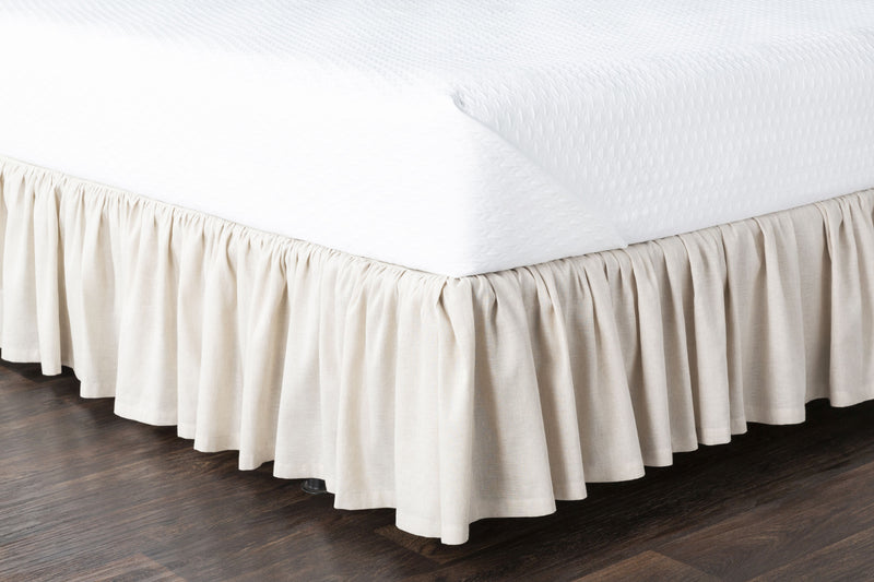 Peyton Ruffle Bed Skirt in Medium Grey