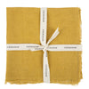 Solid Linen Napkins Set of 4 in Curry