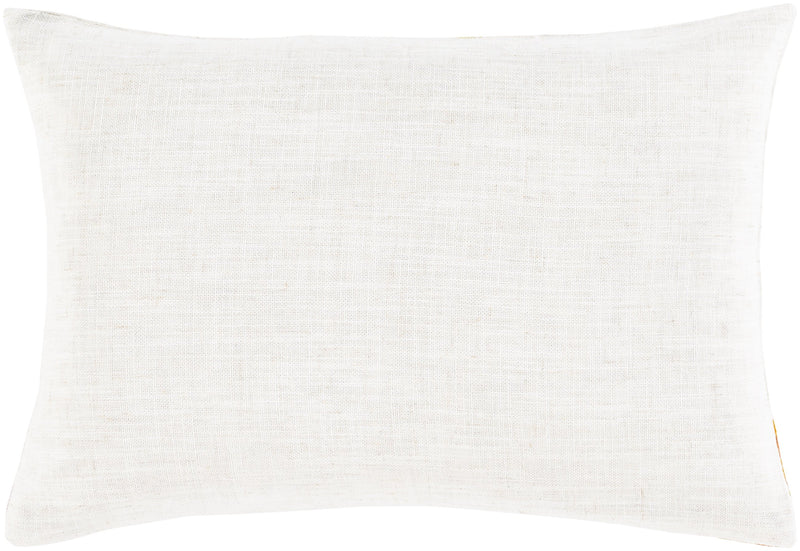 Termez TMZ-004 Woven Lumbar Pillow in Ivory & Mauve
