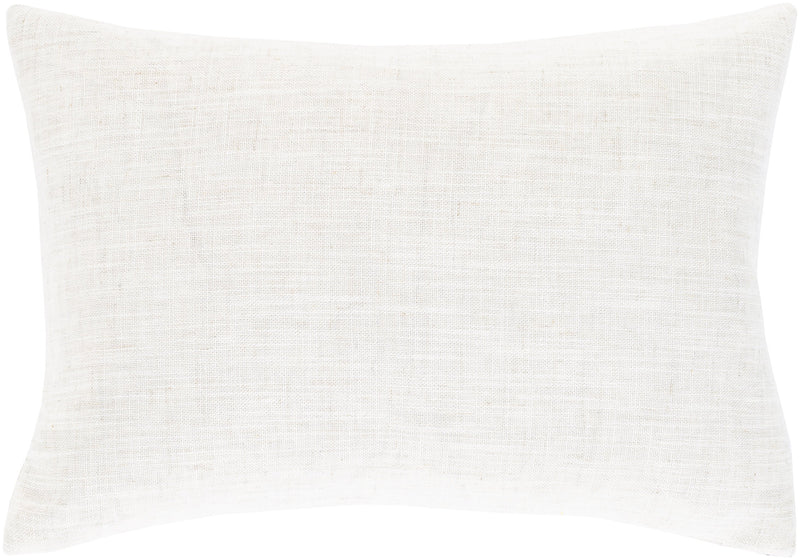 Termez TMZ-005 Woven Lumbar Pillow in Ivory & Eggplant