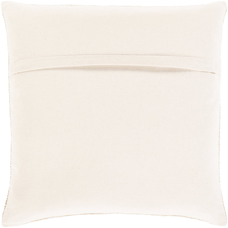 Suri USR-007 Hand Woven Pillow in Tan & Cream
