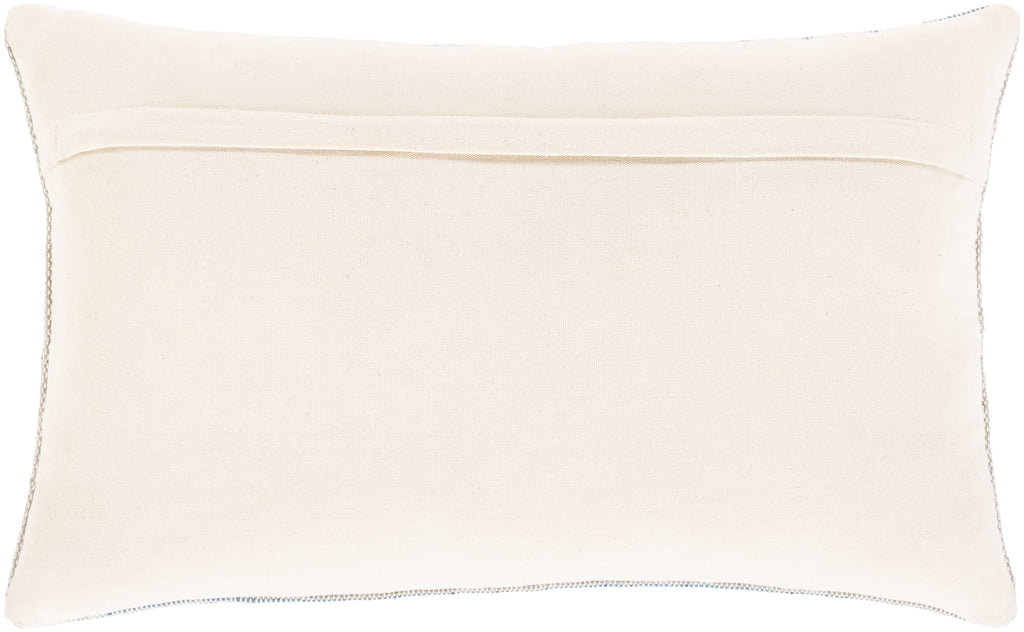 Zakaria ZKA-002 Hand Woven Lumbar Pillow in Light Gray & Ivory by Surya