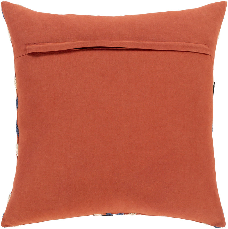 Zulu ZLU-001 Woven Pillow in Rust & Beige by Surya